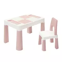 Детский стол и стульчик LAMOSA MULTIFUN 5в1 пастельно-розовый